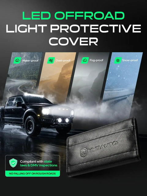 Compact 3 Inch LED Light Bar With 15W Output, Spot Beam 15 Degree, Built For Off Road Trucks, UTVs, ATVs, Boats And More, Beefed Up Weatherproof Driving Light For Night Missions, Construction Sites, And DIY Projects, black off-road truck with protective cover