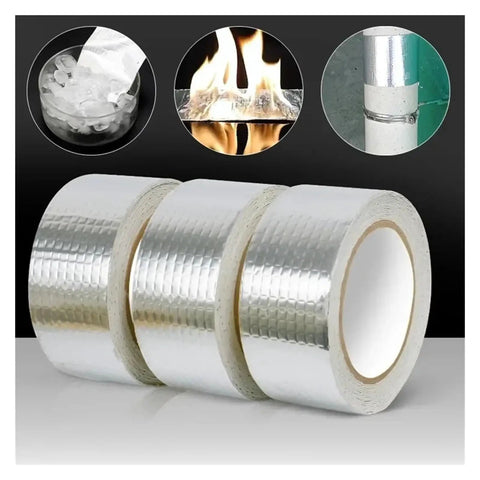 Waterproof Self Adhesive Butyl Tape For Roofs, Ducts, Garden Hoses And Leak Repair, rolls of tape with weatherproof sealant.