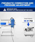 Pneumatic connection for 20x24 Inch Dual Platen Heat Press With Auto Lift For Bulk Sublimation Transfers, Model PUD2024