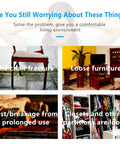 Image showing common furniture issues: broken chair, loose furniture, rust, and messy closets in need of repair.