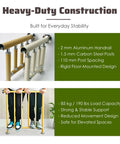 No Drills No Drama Drill Free Balcony Guardrail with aluminum handrail and carbon steel posts for stability.