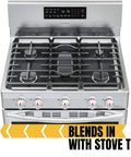 Reusable Gas Range Protectors For 5 Burner Stove With Nonstick Surface Washable And Hassle Free Clean Stove Top Covers For Gas Burners Fits Samsung Range Heavy Duty Black on stove