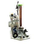 Badass 1500W Variable Speed Belt Grinder Sander 2X48 Inch with metal frame and heavy-duty sanding belt for precise grinding.