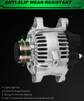 Stable Output Alternator For Kia Optima 2012 2013 2.0L L4 Sorento 2011 2012 2.4L L4 Hyundai Santa Fe 2010 2012 2.4L L4