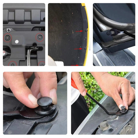 330 Piece Car Nylon Rivets Fasteners Push Type Clips Kit With 12 Sizes 6.3mm To 10mm Holes for auto interior repairs