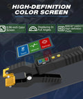 HVAC Digital Thermometer With Real Time Temp Clamp For Heating And Cooling Systems, color screen, clamp jaw