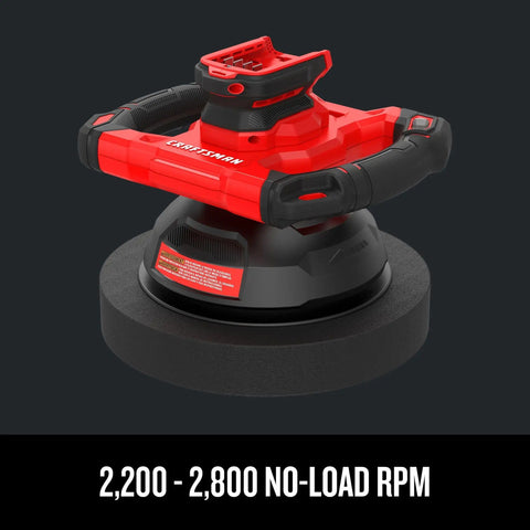 V20 Cordless Buffer Polisher For Car Detailing, 10 Inch Orbital Polisher With Splash Guard Bare Tool Only on display