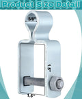 2 Pack 1-1/2 X 1-1/2 Square Post Female Hinges With 5/8 Pintle For Chain Link Fence Gates Galvanized Steel Hinge Set Silver