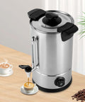 Commercial 40 Cup Coffee Urn In Stainless Steel With Automatic Temperature Control 1000W Fast Brewing For Office Parties