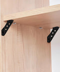 Stainless Steel Corner Bracket Connector for Shelves and Tables heavy duty durable versatile black finish easy install support