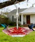 Two Pack Outdoor Hanging Hummingbird Feeders 16 Ounce Capacity With 30 Bee Proof And Leak Proof Feeding Ports Easy Clean Bird Feeder