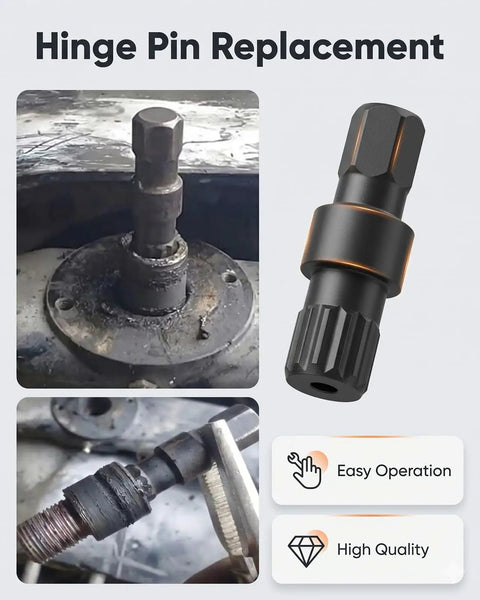 All-In-One Pro-Grade Gimbal Bearing Puller And Installer Kit With Bellows Expander And Hinge Pin Tool for marine hinge pin replacement.