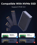Beast Mode M.2 NVMe SSD Enclosure With 80Gbps Thunderbolt Ports displays compatible NVMe SSDs and housing for PCIE 5.0.