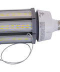 Clear EX39 Base Light Bulb With Phenolic Candelabra Socket And Paper Liner, 100W Equivalent shown horizontally with connector