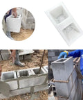 Concrete Hollow Brick Mold for DIY Garden Walls and Borders, Durable ABS Plastic Cement Mold in use for building walls