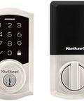 Keyless Entry SmartCode Touchpad Electronic Deadbolt with SmartKey, Satin Nickel Finish, Traditional Single Cylinder Door Lock
