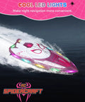 Spider Hero RC Boat With LED Lights, Spray Function, 2.4GHz Remote, racing on water with colorful LED lights