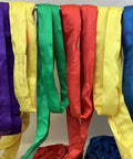Multi-colored hoisting slings, including Green Poly 6 Foot Endless Round Sling Workhorse With 5300 Lbs Vertical WLL And 10600 Lbs Basket WLL.