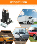 Beefy 80 Amp Battery Isolator And 12V Continuous Duty Solenoid Relay for cars, trucks, RVs, and motorcycles, with copper contacts