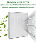 Premium HEPA filter capturing dust and particles, Replacement True HEPA Filter For RP-AP001 AP001S RP-AP002 Air Purifier