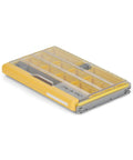 Edge 3600 Terminal Tackle Storage Box With Rust Resistant Dri Loc Waterproof Seal Gray And Yellow Fishing Utility with compartments