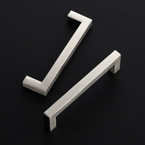30 Pack Brushed Nickel Square Cabinet Handles For Cabinets And Drawers Stainless Steel Cupboard Pulls Kitchen Cabinet Hardware Five Inch
