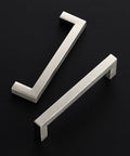 35 Pack Brushed Nickel Cabinet Handles Square Drawer Pulls 5 Inch Center To Center Sturdy Stainless Steel Look Modern Cabinet Hardware