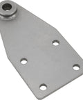 Bolt-On Radius Rod Frame Bracket Set For Hairpin Or Radius Rod Suspension, Steel Chassis Mounts With 3/8 Inch Mount Holes, Hot Rod Street Rod Front Suspension Brackets Pair, gray steel bracket with welded bushing and bolt holes