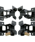 4 Piece Door Hinge Kit For Left Driver And Right Passenger Upper And Lower Steel Black Electrophoresis Finish Vehicle Door Hinge Set