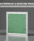 Rock Solid Aluminum Drywall Access Panel With Paintable Push Latch Cover For Ceilings Slick Fit Texture Seals Neatly No Fuss Snap Fix Home Repair Utility Hatch Cover Board in a waterproof design.