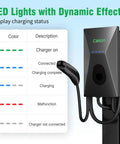 Level 2 EV Charger For Tesla With 50 Amp 240V Fast Home Charging Smart App Control and LED status indicators
