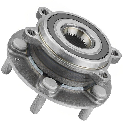2-Pack Front Wheel Bearing And Hub Assembly For Mazda CX-5 2013-2025 And Mazda 6 2014-2021, 5-Lug, ABS Tone Ring, 4-Bolt Flange