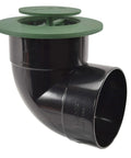 Pop Up Drainage Emitter With Elbow For 4 Inch Sewer And Drain Pipe Works With Catch Basins And All Drainage Systems Green Ideal For Yard And Landscape Water Management Easy Install No Fuss Setup.