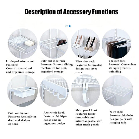 Closet Goals Wall Mounted Organizer Heavy Duty Metal Wire Shelving Expandable Rack Adjustable Rods For Clothes Hanging Laundry Mudroom Setup With Heavy Load Bearing Power To Organize Like A Pro