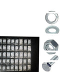 Pro Grade Coarse Thread Bolt Nut And Washer Assortment Kit 2910 Pcs with bolts, washers, and nuts in assorted compartments