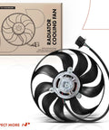 Direct Bolt On Heavy Duty Right Engine Radiator Cooling Fan Assembly Fits Audi Tt And Volkswagen Golf 2000 To 2013 black 9-blade fan with connector