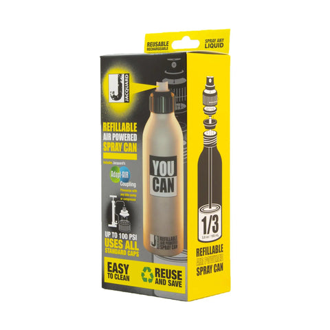 Image of Refillable Air Powered Spray Can For Paints Dyes And Inks, Easy To Pressurize With A Bike Pump Or Compressor, Works With Standard Caps.