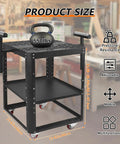 Heavy Duty Planer Stand With Wheels, 550 Lbs Load Power Tool Workstation, Height Adjustable Miter Saw Table, Extension Rollers For Bench Top Machines, Built Tough To Handle The Daily Grind, features adjustable height and sturdy construction.