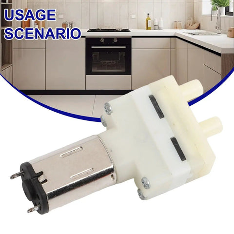 Replacement Water Pump Motor For Roidmi Eve Plus Robot Vacuum Cleaners mounted in a modern kitchen setting.