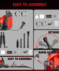 Assembly components of Gas Backpack Leaf Blower With 63cc Beast Mode Power, 665 CFM Airflow And 205 MPH Wind Speed