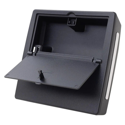 Hidden Center Console Storage Box For Toyota Tacoma 2016 To 2023 Armrest Organizer with open compartment view