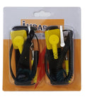 Anti Static Grounding Wrist Strap Kit Pack Of 2 with adjustable wristbands and 6 ft coiling ground cord, in packaging