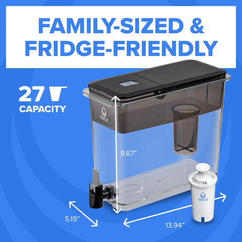No Nonsense 27 Cup Water Dispenser With High Density Filter That Traps Chlorine And Heavy Metals Keeps Minerals Intact