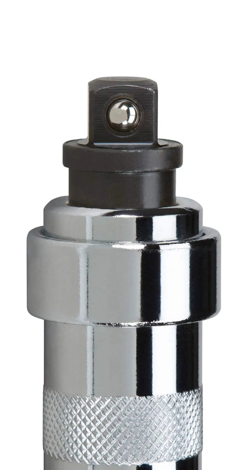 Close-up of Half Inch Drive Impact Screwdriver Set Seven Piece With Manual Impact Driver and chrome vanadium steel tip.