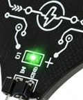 Close-up of Portable Coil Tester For PCB Diagnostics And Inductor Fault Detection High Sensitivity Board Checker LED indicator