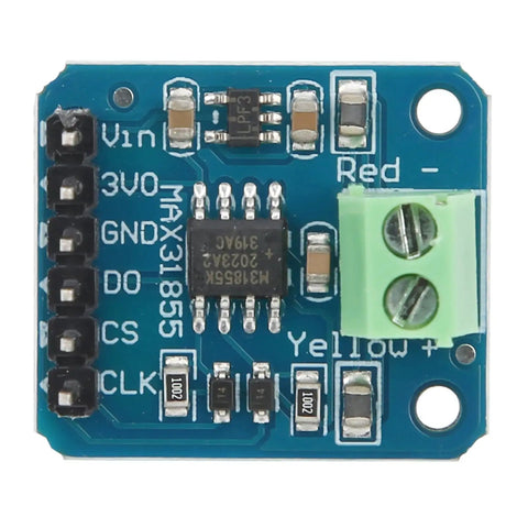 Top Shelf K Type Digital Thermocouple Module circuit board showing components and connections for MKS SBASE printer mods.