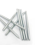 8 Pack 5/16-18 X 6 Inch Rock Solid Hanger Bolts Build Legit Double Headed Wood Dowel Screws in zinc coated finish.