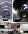 Heavy Duty Confined Space Tripod With Rescue Winch And Fall Protection Gear For Manholes Wells And Sewers in various underground locations.