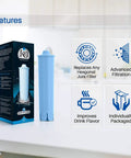 Clearyl Blue Compatible Water Filters For Coffee Machines 6 Pack Ultra Fine Activated Carbon Filtration Delivers Cleaner Tastier Water