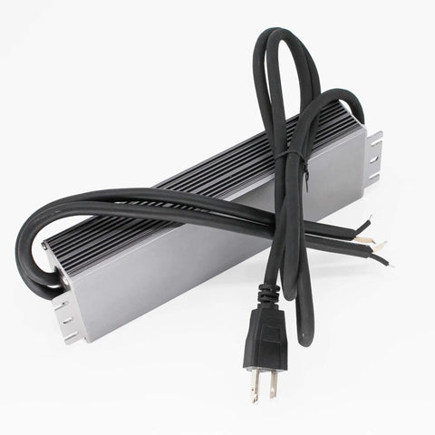24V 12.5A 300W LED Power Supply Driver For LED Strip Lights ETL Listed Waterproof IP67 Aluminum Case 110V To DC Output Transformer